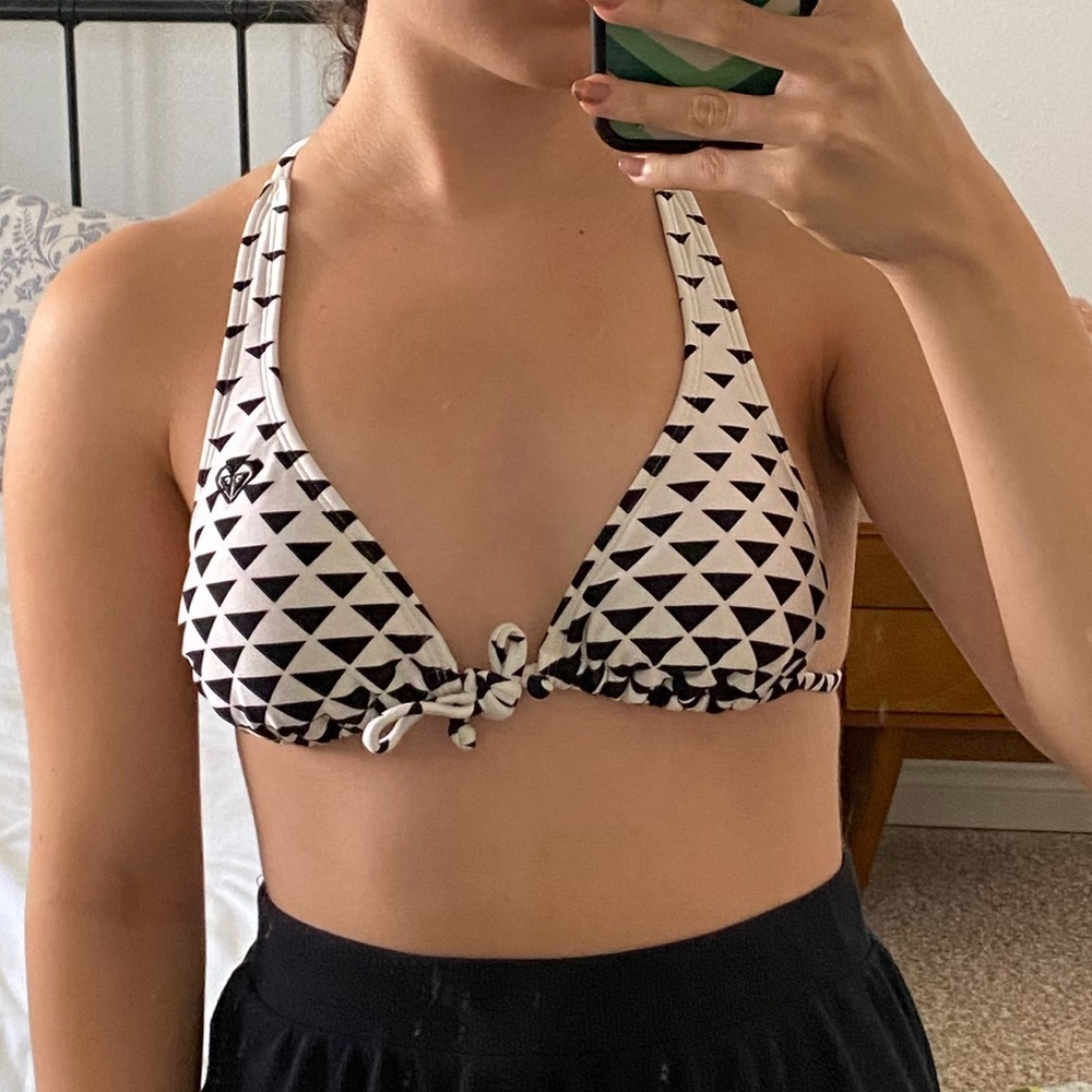 Roxy Y2k Triangle Pattern Bikini Top - image 2